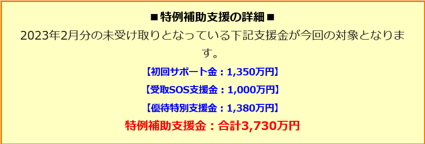 Service(特例補助支援の詳細)